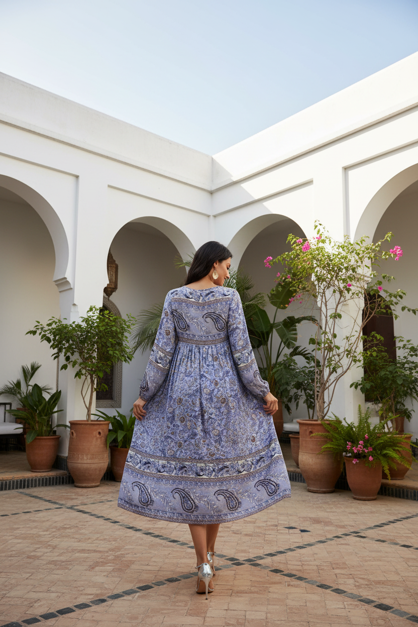 Back view with background