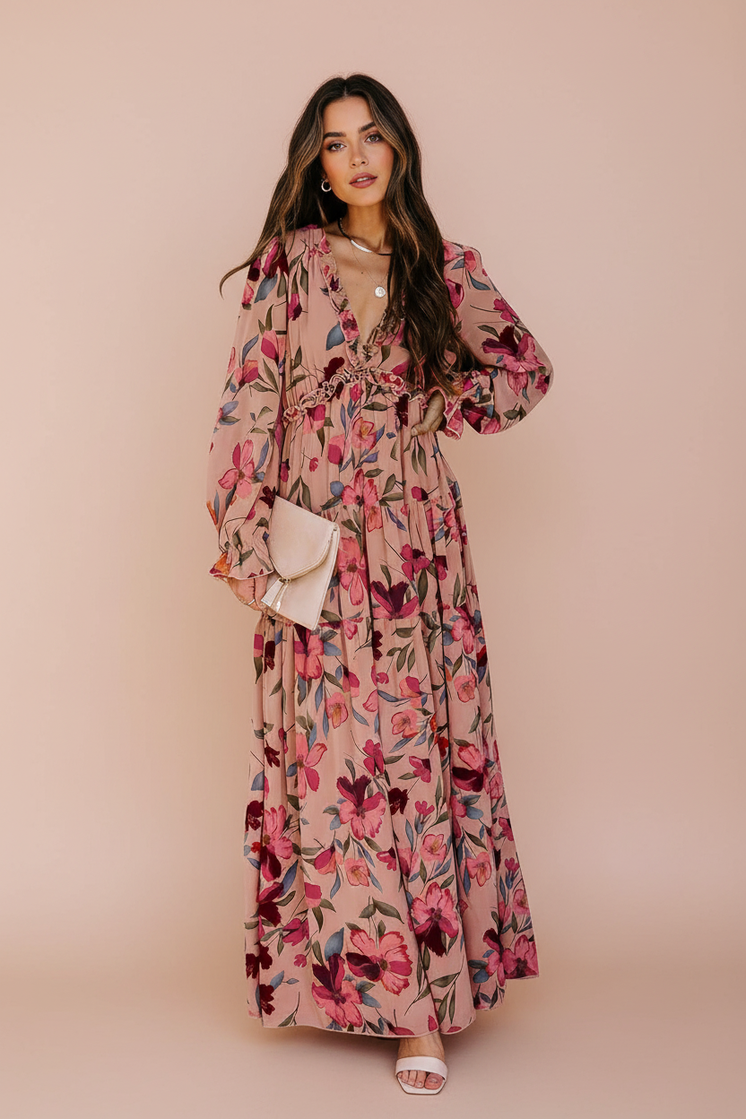 Dress with matching background